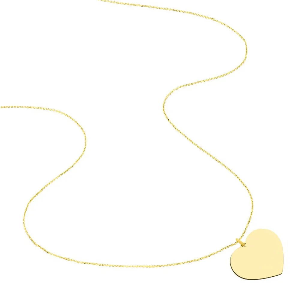 Marc Orian Colliers Cœur|Colliers > Collier Coeur Gravable Or Jaune