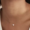 Marc Orian Colliers Cœur|Colliers > Collier Coeur Serti Clos Or Jaune Oxyde De Zirconium