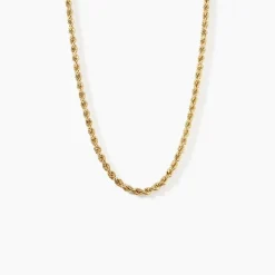 Collier Cordelia Maille Corde Or Jaune