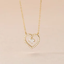 Marc Orian Colliers|Colliers Cœur > Collier Cortney Or Jaune Oxyde De Zirconium