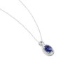 Collier Dally Or Blanc Oxyde De Zirconium Iolite