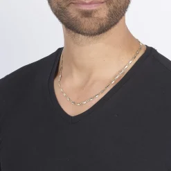 Marc Orian Colliers|Chaines Homme > Collier Danae Plaquette Or Bicolore