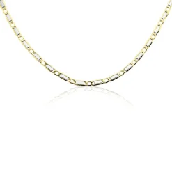 Marc Orian Colliers|Chaines Homme > Collier Danae Plaquette Or Bicolore