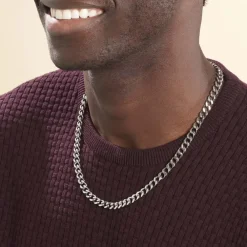 Marc Orian Colliers Fantaisie|Colliers > Collier Daniel Acier Blanc