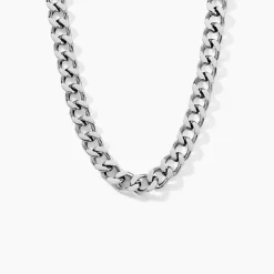 Marc Orian Colliers Fantaisie|Colliers > Collier Daniel Acier Blanc