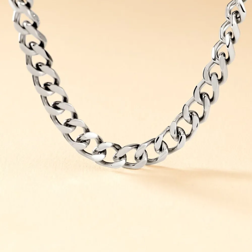 Marc Orian Colliers Fantaisie|Colliers > Collier Daniel Acier Blanc