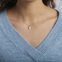 Marc Orian Colliers Cœur|Colliers > Collier Dari Or Blanc Oxyde De Zirconium