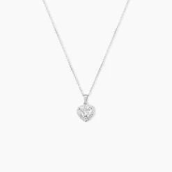 Marc Orian Colliers Cœur|Colliers > Collier Dari Or Blanc Oxyde De Zirconium