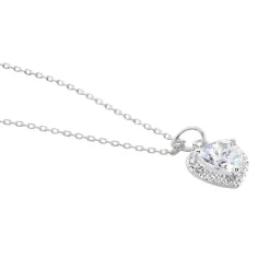 Marc Orian Colliers Cœur|Colliers > Collier Dari Or Blanc Oxyde De Zirconium