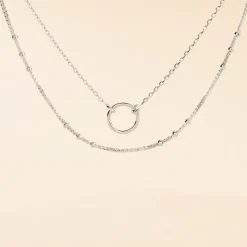 Collier Dayana Argent Blanc