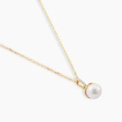 Marc Orian Parures De Mariage|Colliers > Collier Delight Or Jaune Perle De Culture Oxyde De Zirconium