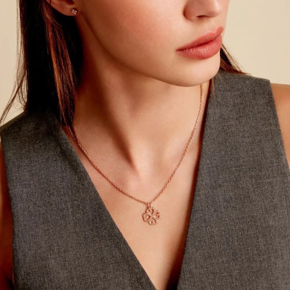 Marc Orian Colliers Fantaisie|Colliers > Collier Delmira Argent Rose