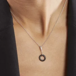 Collier Delphinia Argent Blanc Oxyde De Zirconium