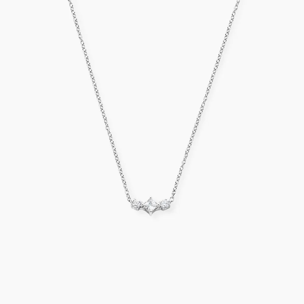 Marc Orian Colliers Fantaisie|Colliers > Collier Desert De Zirconium argent blanc oxyde