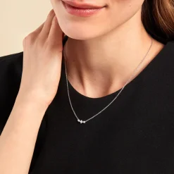 Marc Orian Colliers Fantaisie|Colliers > Collier Desert De Zirconium argent blanc oxyde