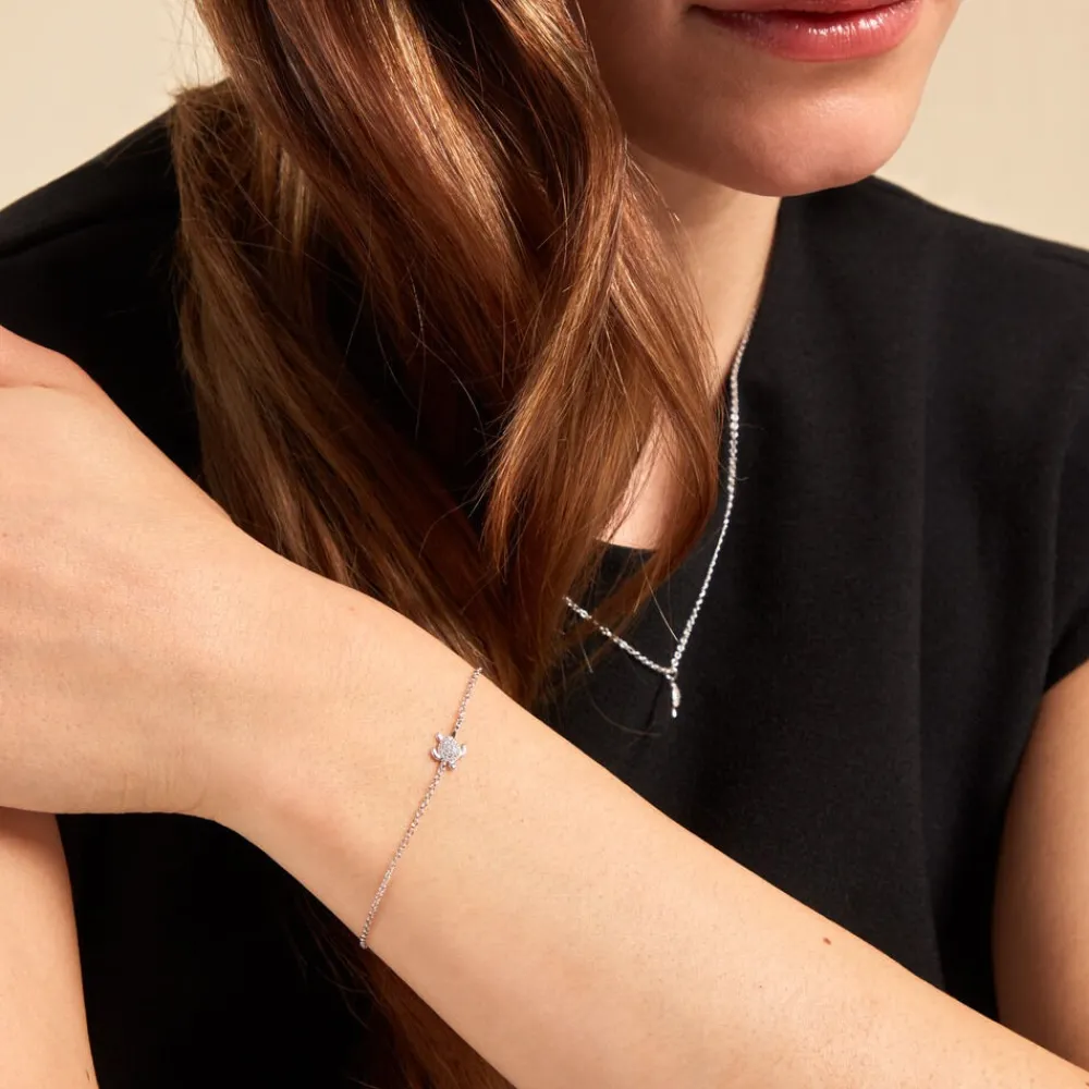 Marc Orian Colliers Fantaisie|Colliers > Collier Desert De Zirconium argent blanc oxyde