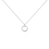 Collier Desirat Argent Blanc Oxyde De Zirconium