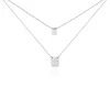 Collier Devine Argent Blanc