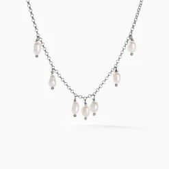 Marc Orian Colliers Fantaisie|Colliers > Collier Didem Argent Blanc Perle De Culture