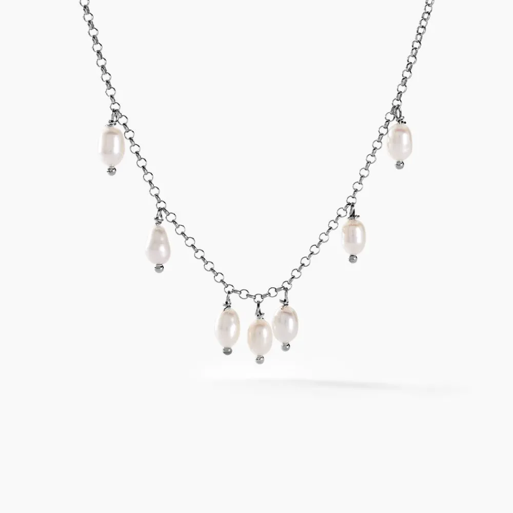 Marc Orian Colliers Fantaisie|Colliers > Collier Didem Argent Blanc Perle De Culture
