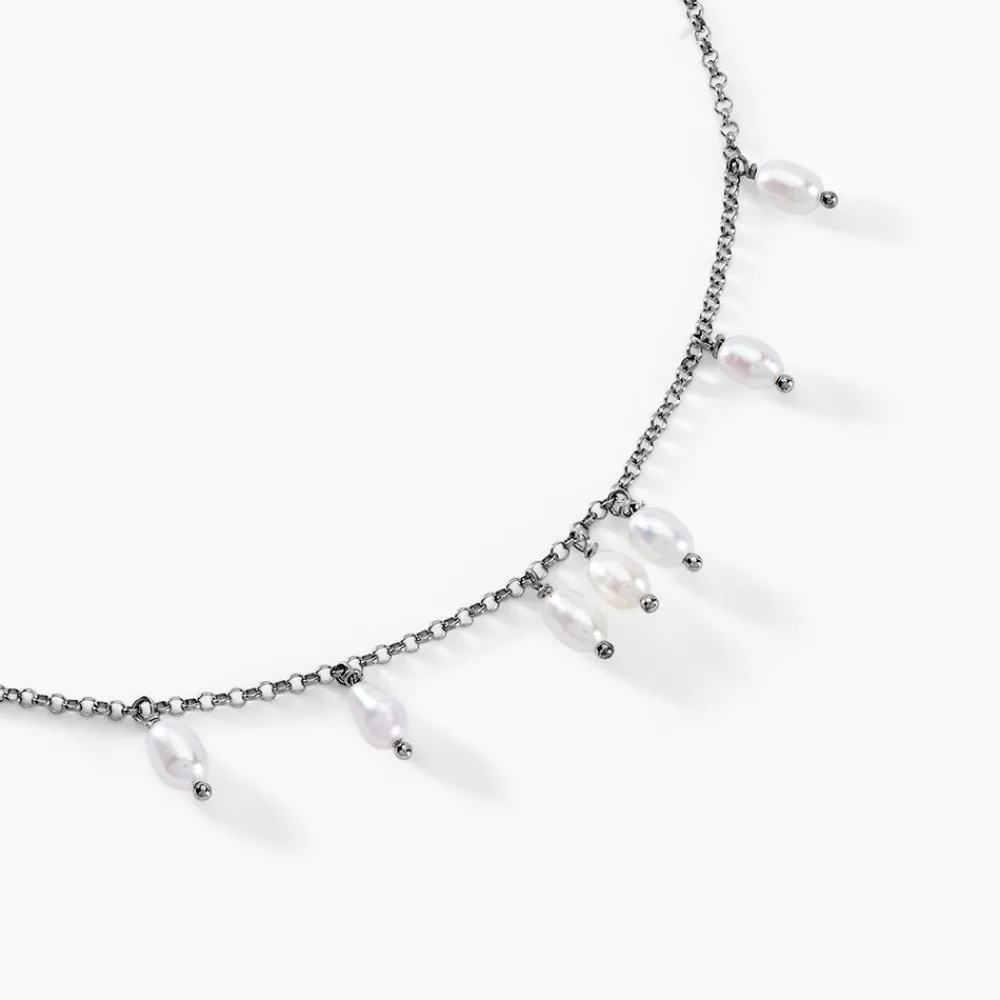 Marc Orian Colliers Fantaisie|Colliers > Collier Didem Argent Blanc Perle De Culture