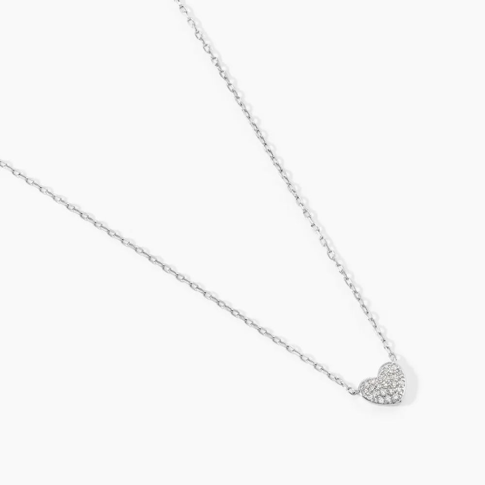 Marc Orian Colliers Diamant|Colliers Cœur > Collier Dimitra Or Blanc Diamant