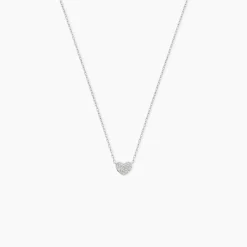 Marc Orian Colliers Diamant|Colliers Cœur > Collier Dimitra Or Blanc Diamant