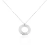 Collier Doga Argent Blanc