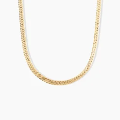 Collier Doline Maille Anglaise Or Jaune