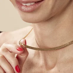 Marc Orian Colliers|Chaines Femme > Collier Doline Maille Anglaise Or Jaune