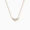 Collier Doline Plaqué Or Doré Oxyde De Zirconium