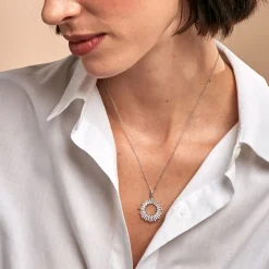 Marc Orian Colliers|Colliers Avec Pierres > Collier Doretta Argent Blanc Oxyde De Zirconium