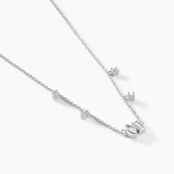 Marc Orian Colliers Fantaisie|Colliers > Collier Dua De Zirconium argent blanc oxyde