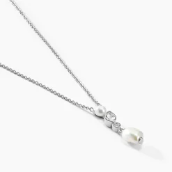 Marc Orian Colliers Fantaisie|Colliers > Collier Dua Argent Blanc Perle De Culture Oxyde De Zirconium argent blanc perle de culture nacre