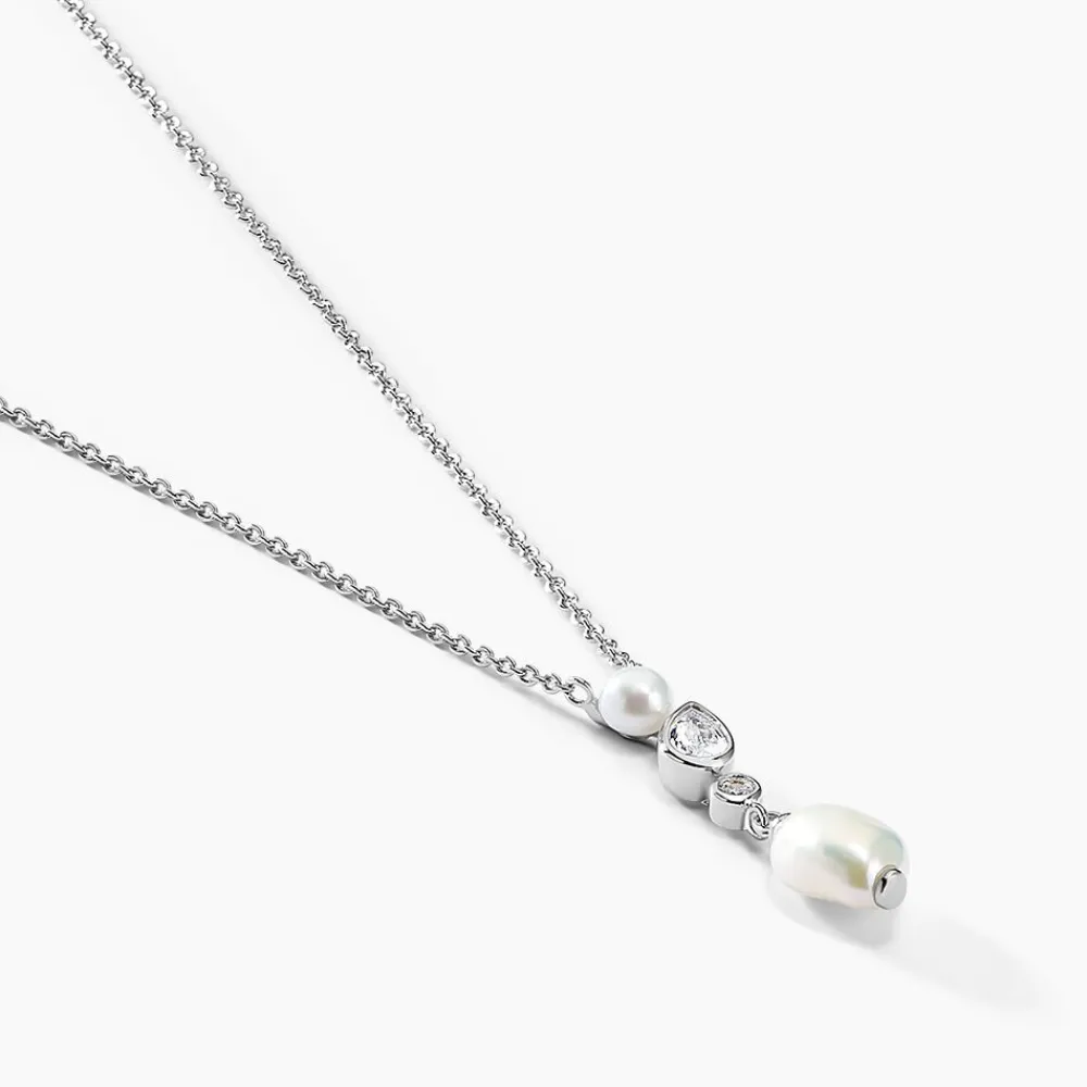 Marc Orian Colliers Fantaisie|Colliers > Collier Dua Argent Blanc Perle De Culture Oxyde De Zirconium argent blanc perle de culture nacre