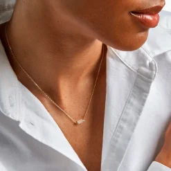 Marc Orian Colliers|Colliers Avec Pierres > Collier Ean Or Jaune Nacre