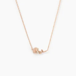 Collier Edenia Argent Rose Oxyde De Zirconium