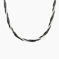 Marc Orian Colliers Fantaisie|Colliers > Collier Ehud Argent Bicolore
