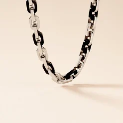 Marc Orian Colliers Fantaisie|Colliers > Collier Eirik Acier Bicolore