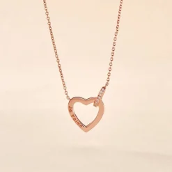 Collier Elanda Argent Rose Oxyde De Zirconium