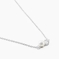 Marc Orian Colliers Fantaisie|Colliers > Collier Elea Argent Blanc Perle De Culture Oxyde De Zirconium