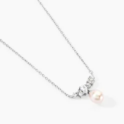 Marc Orian Colliers Fantaisie|Colliers > Collier Elea Argent Blanc Perle De Culture Oxyde De Zirconium