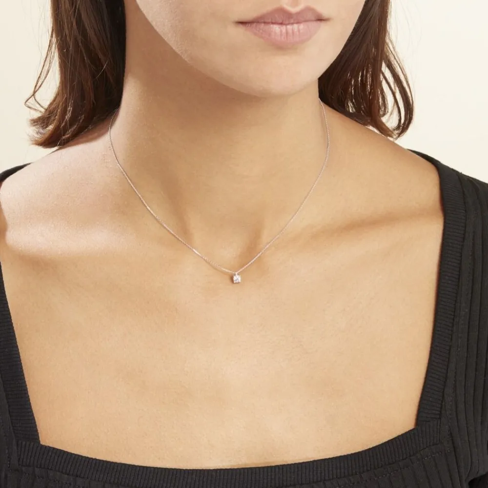 Marc Orian Colliers Diamant|Colliers > Collier Elfa Or Blanc Diamant