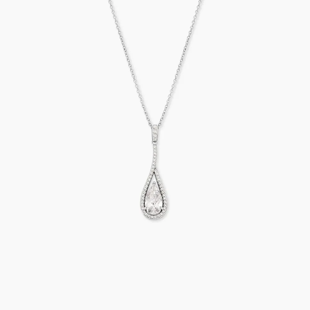 Marc Orian Colliers|Colliers Avec Pierres > Collier Elorah Argent Blanc Oxyde De Zirconium