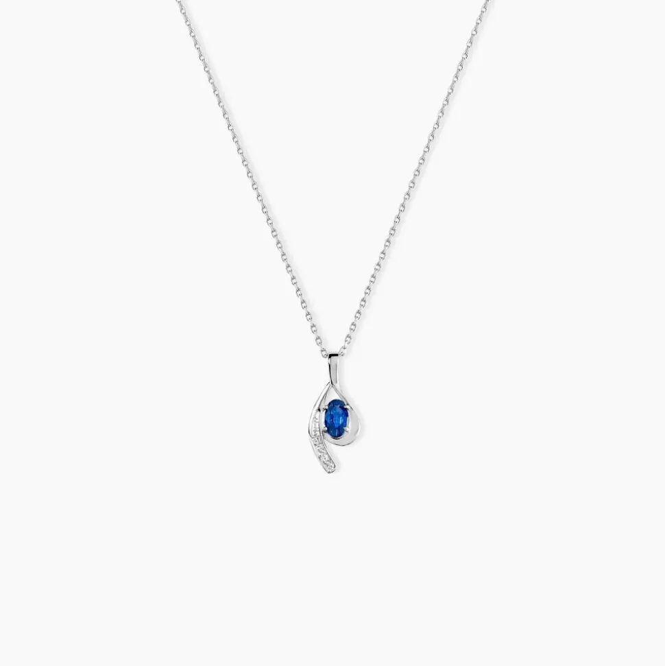 Collier Emotion Or Blanc Saphir Diamant