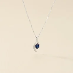 Collier Emotion Or Blanc Saphir Diamant