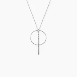 Collier Enissa Argent Blanc