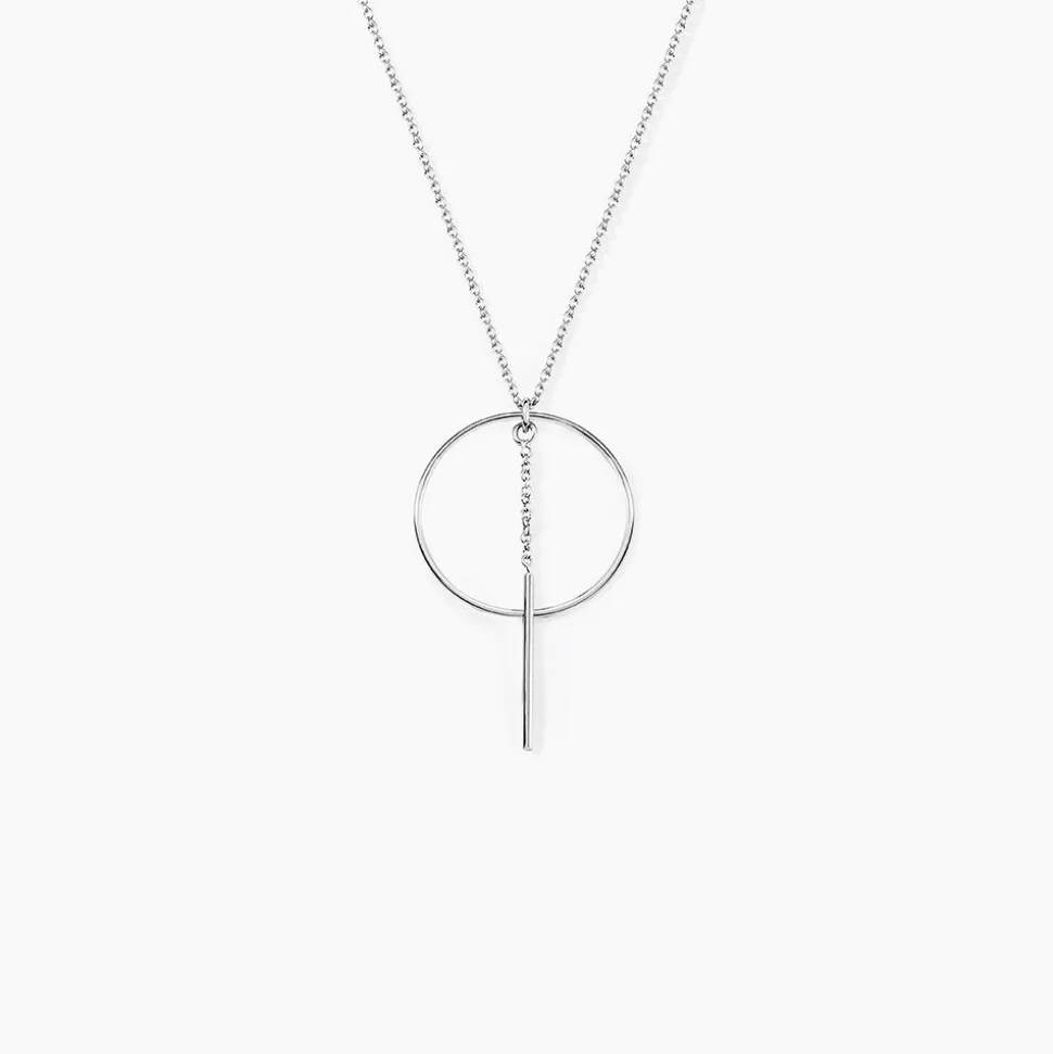 Collier Enissa Argent Blanc