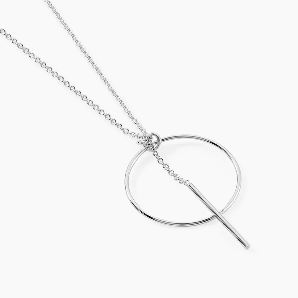 Collier Enissa Argent Blanc