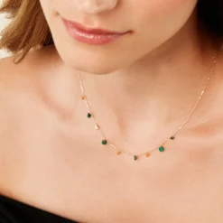 Marc Orian Colliers|Colliers Avec Pierres > Collier Epurea Or Jaune Malachite